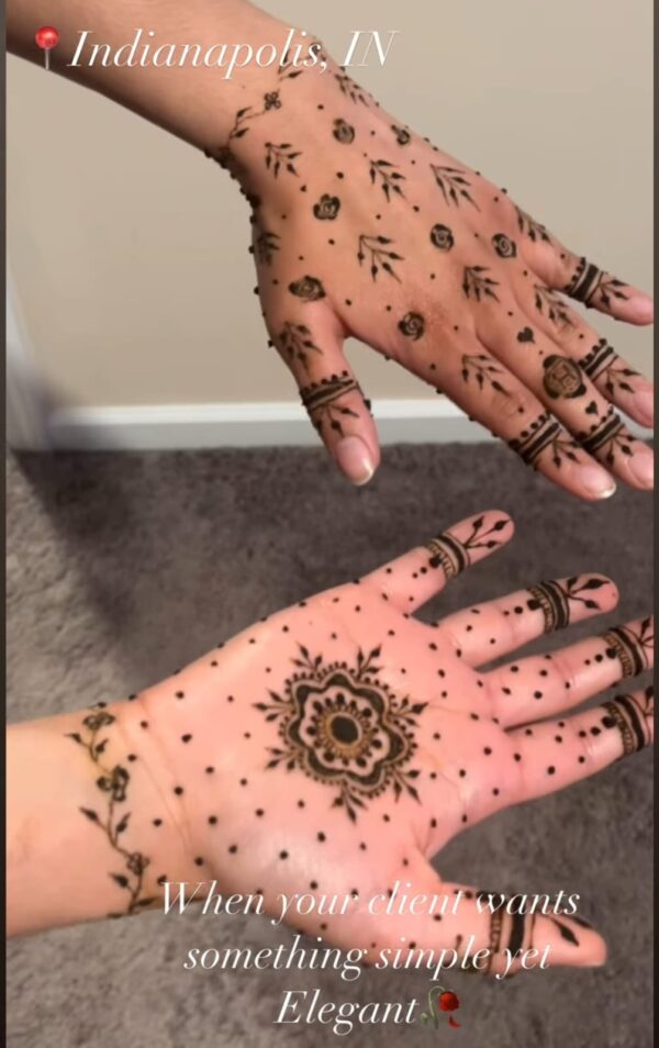 Minimalist Mandala Henna Design